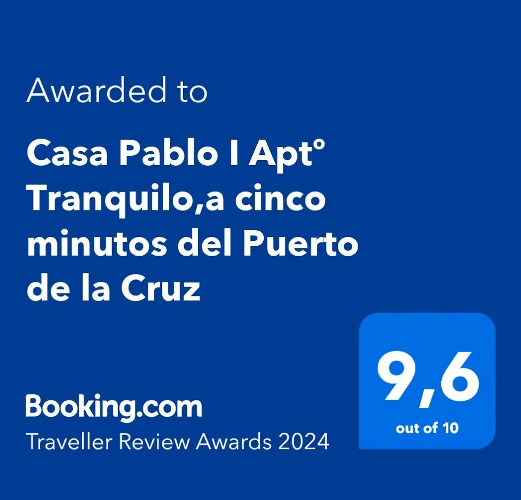 Casa Pablo I Aptº Tranquilo,A Cinco Minutos Del Puerto De La Cruz Los Realejos Apartment